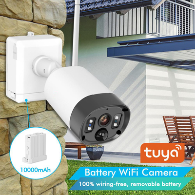Home Waterproof Wifi Battery Camera Low Power Consumption 1080P Tuya IP Camera