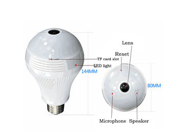 1080P Colorful Light Bulb Spy Camera , Home Depot Security Cameras Wireless