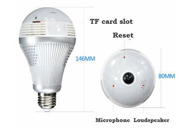 Spy Bulb Infrared Wifi Security Camera With IR - CUT Day Night Full Color