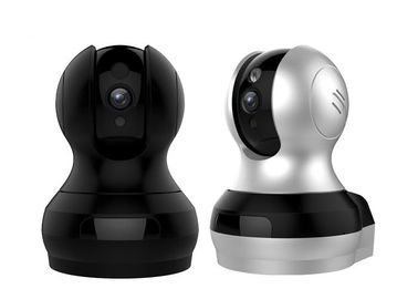 White Smart Wireless Wifi Home Security Cameras Face / Sound Smart Tracking