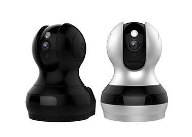 White Smart Wireless Wifi Home Security Cameras Face / Sound Smart Tracking