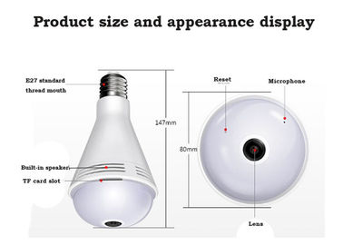 1080P HD Bulb Indoor Wifi Security Camera With Colorful Light Automatic Alarm​