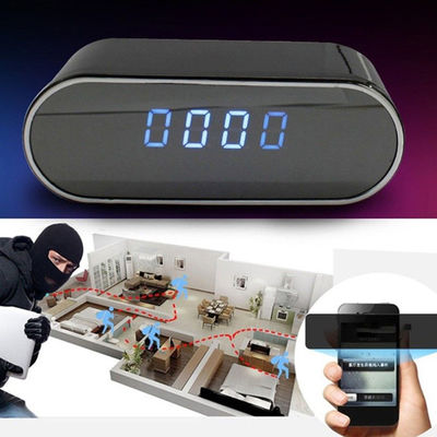 Night Vision 1080p Table Security Camera Clock Hidden Cam Alarm Clock