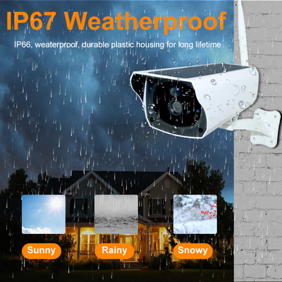 Solar Charging 1080P HD Camera WIFI Wireless Outdoor IP67 Waterproof 128GB SD Card &amp; Cloud Storage P2P Outside Camera