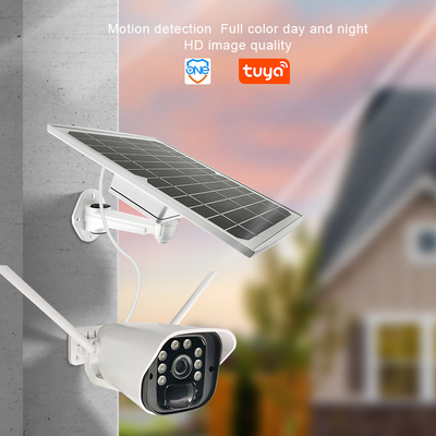 Solar Security Camera Outdoor Wireless Battery Powered 1080p Home WiFi Spotlight Color Night Vision IP66 PTZ Camera